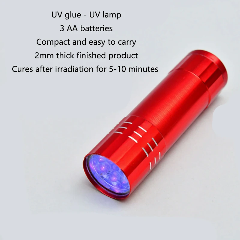 다기능 UV LED 손전등 위조 방지 지폐 확인 형광제 감지 보석 감정 램프