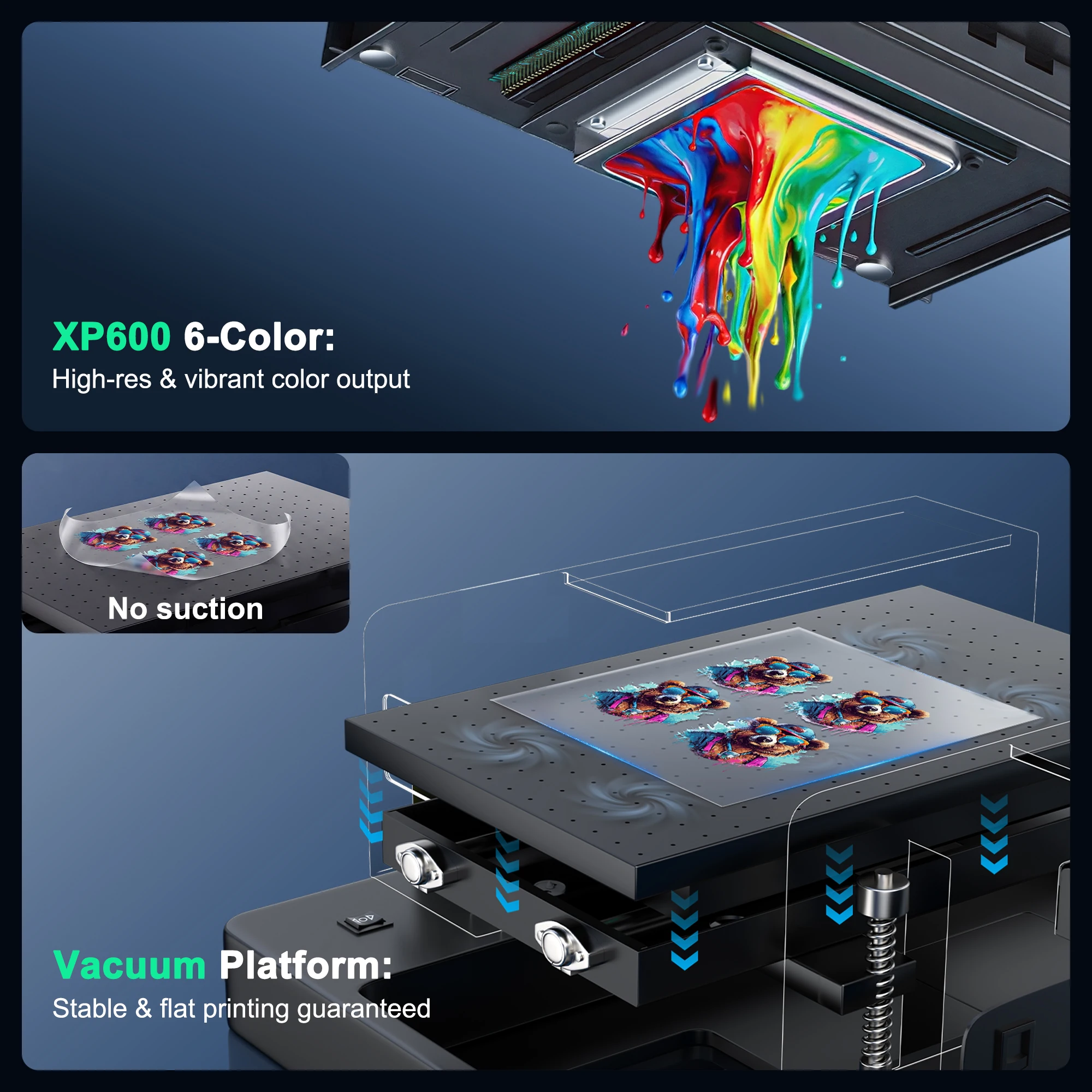 6 Kleuren UV, XP600 Printkop Stabiele Compacte Printkopvervanging voor