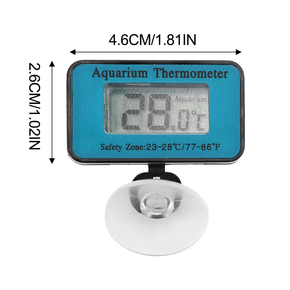 Animal thermometer Electronic Thermometer Waterproof With Suction Cup LED Digital Display For Aquariums Reptile Tanks Temperature monitor