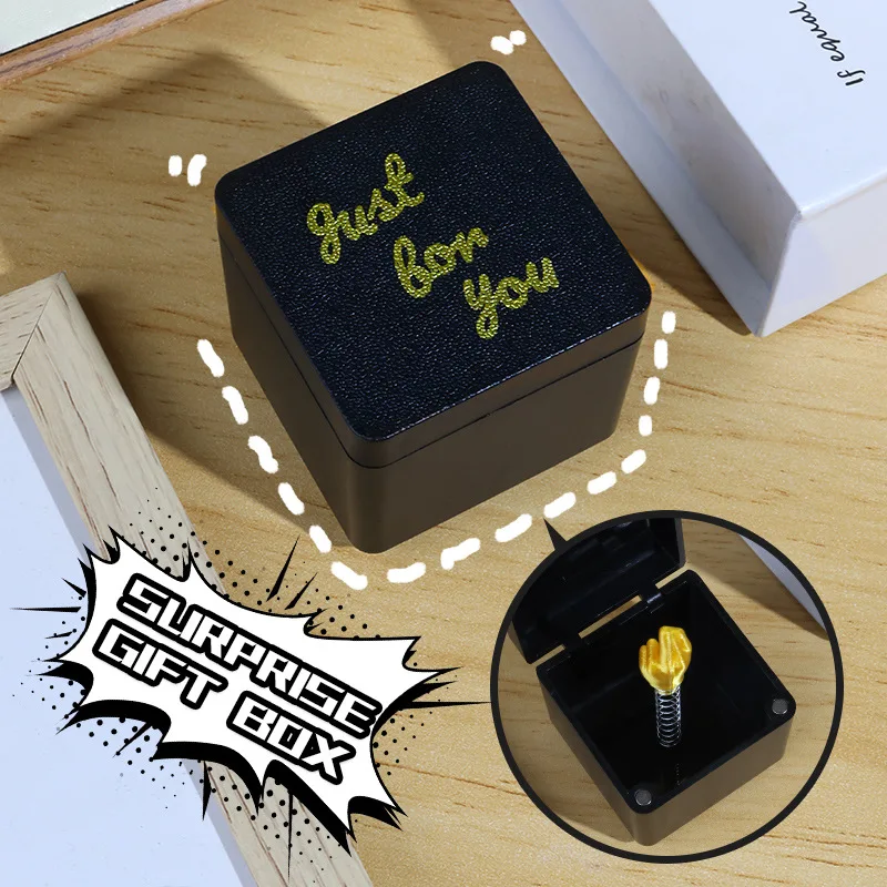 Pop-up Middle Finger Gift Box Creative Desk Home Decoration