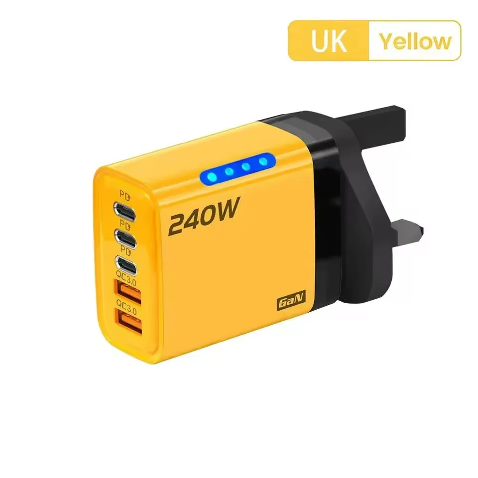 ตัวเลือกสินค้า 5 Port Fast Charger 240W พร้อม LED Indicator