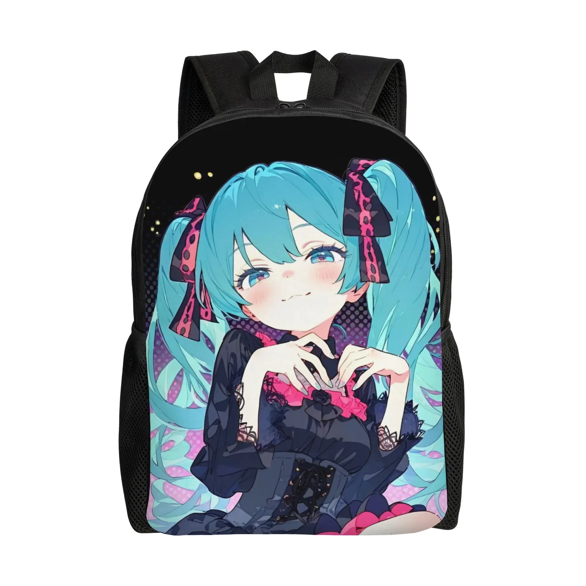 Stylish Unisex Hatsune Miku Backpack - Fashionable and Durable Daypack