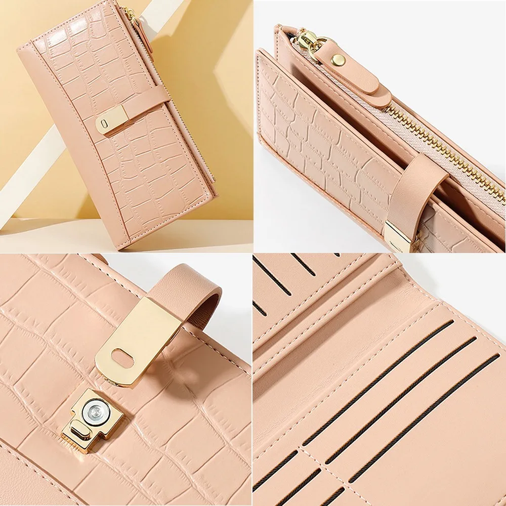 Fashion Portable Long Wallet Women Purse Large Capacity Zipper Wallet Fashion Lady Clutch Bag for women