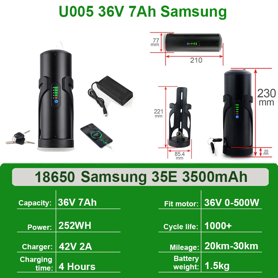 U005 36V7Ah Samsung