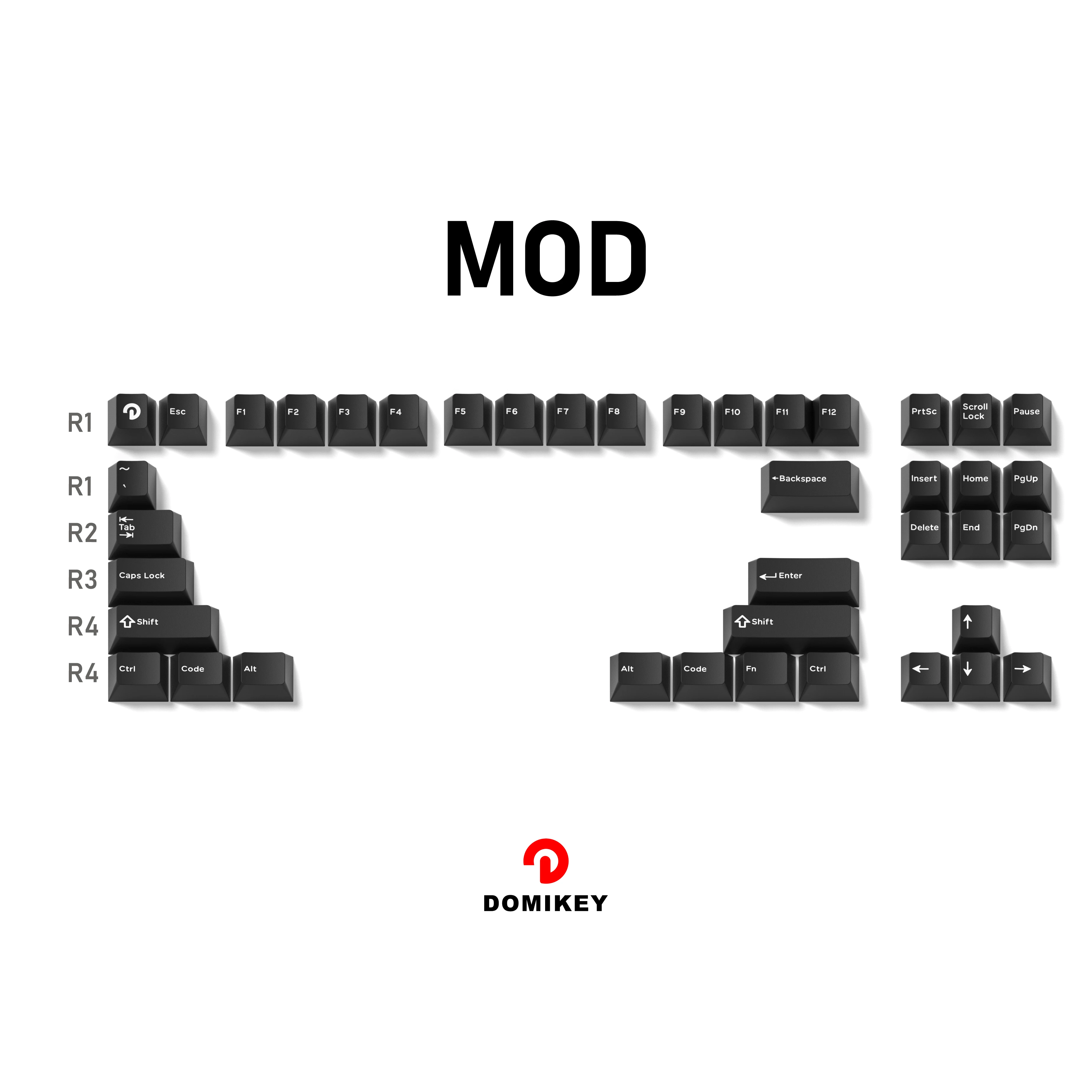 Domikey Wob Doubleshot Abs Keycaps Triple Shot Japanese Keycaps Alpha