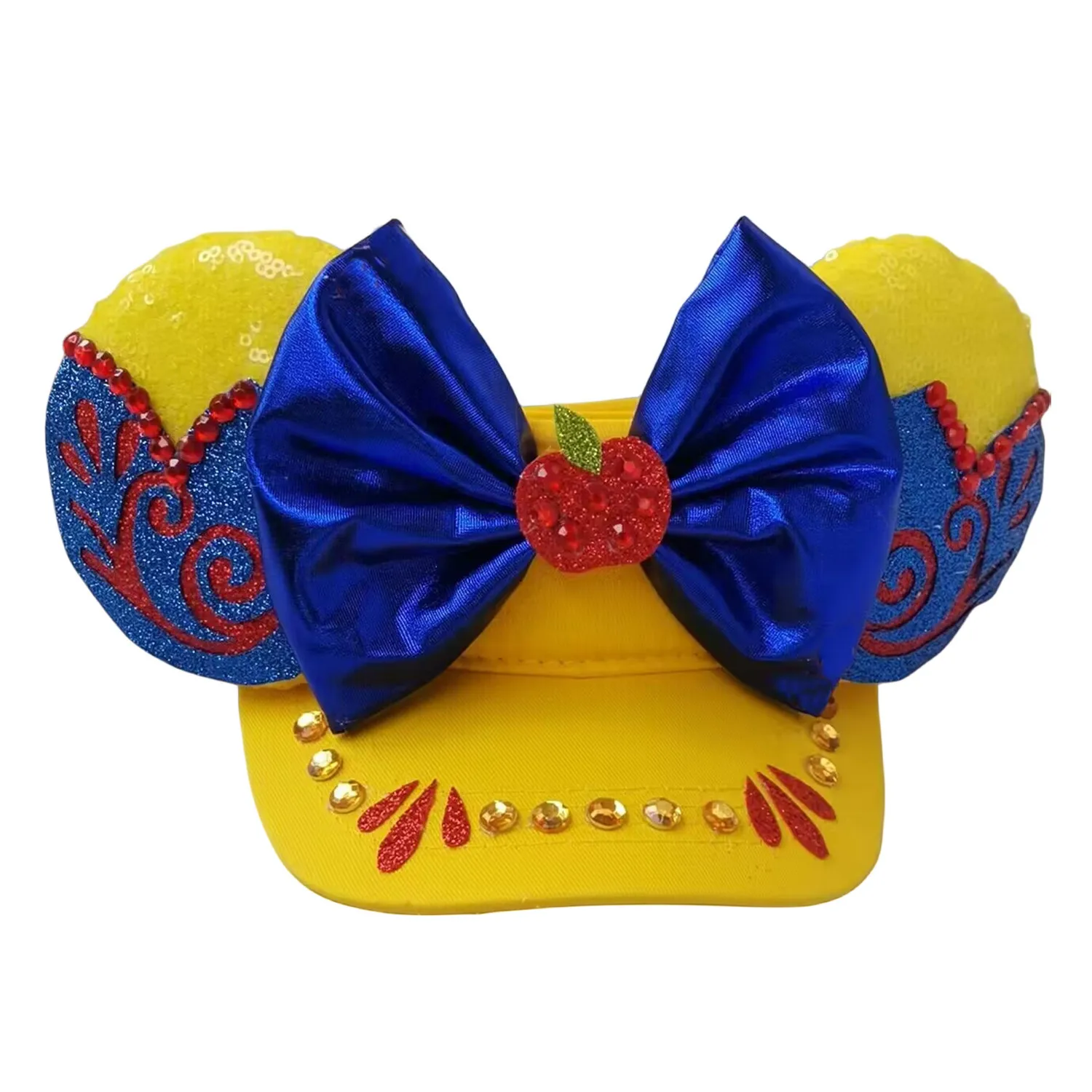

Boys Girls Couples Halloween Family Matching Visors Bat Ears Magic Adjustable Headless Holiday Trip Sun Cap