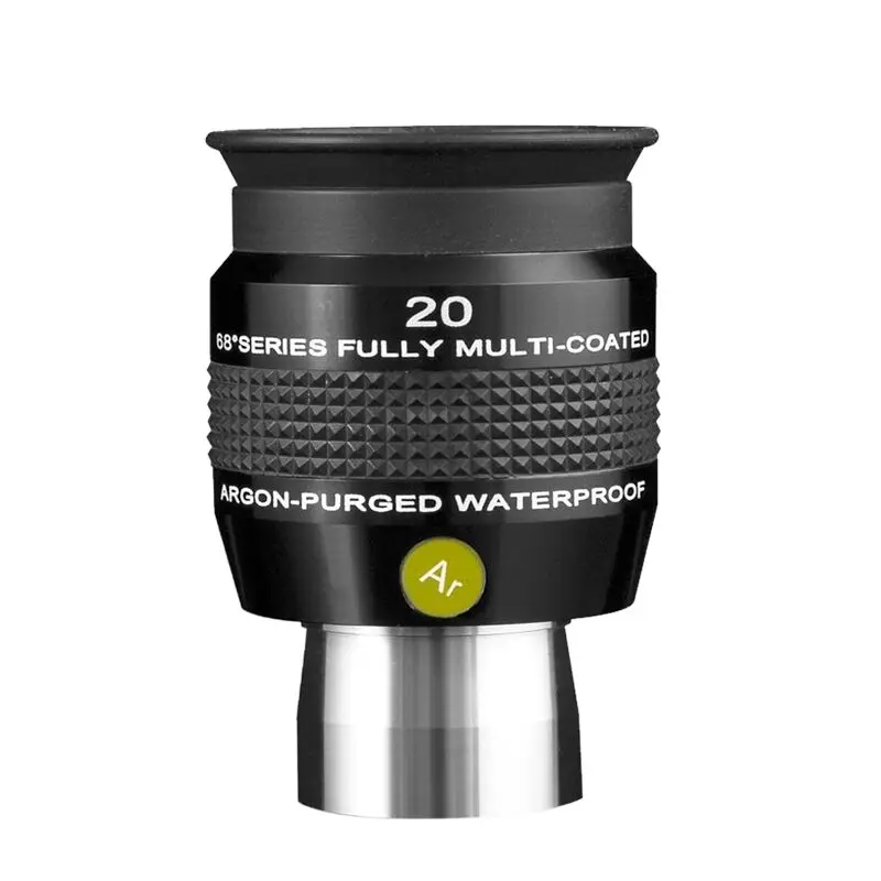 Explore Scientific 68-degree 20mm 1.25-inch wide-angle eyepiece, argon-filled, waterproof and mildew proof