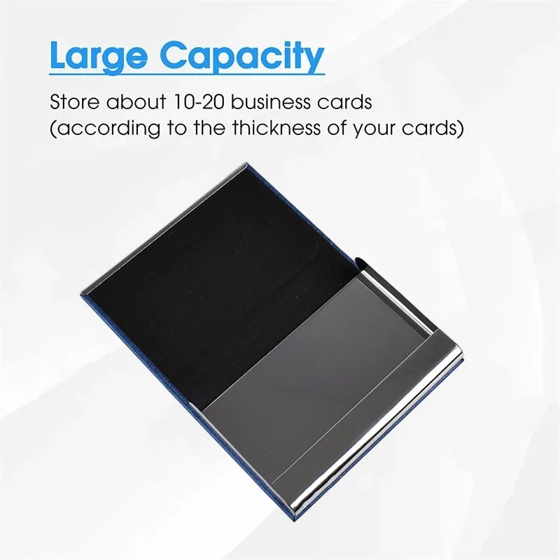 折りたたみ財布 COURONNE Pronto Slim Business Card Holder RXACX24115BKX PU Leather Holder Professional Business Card Case with