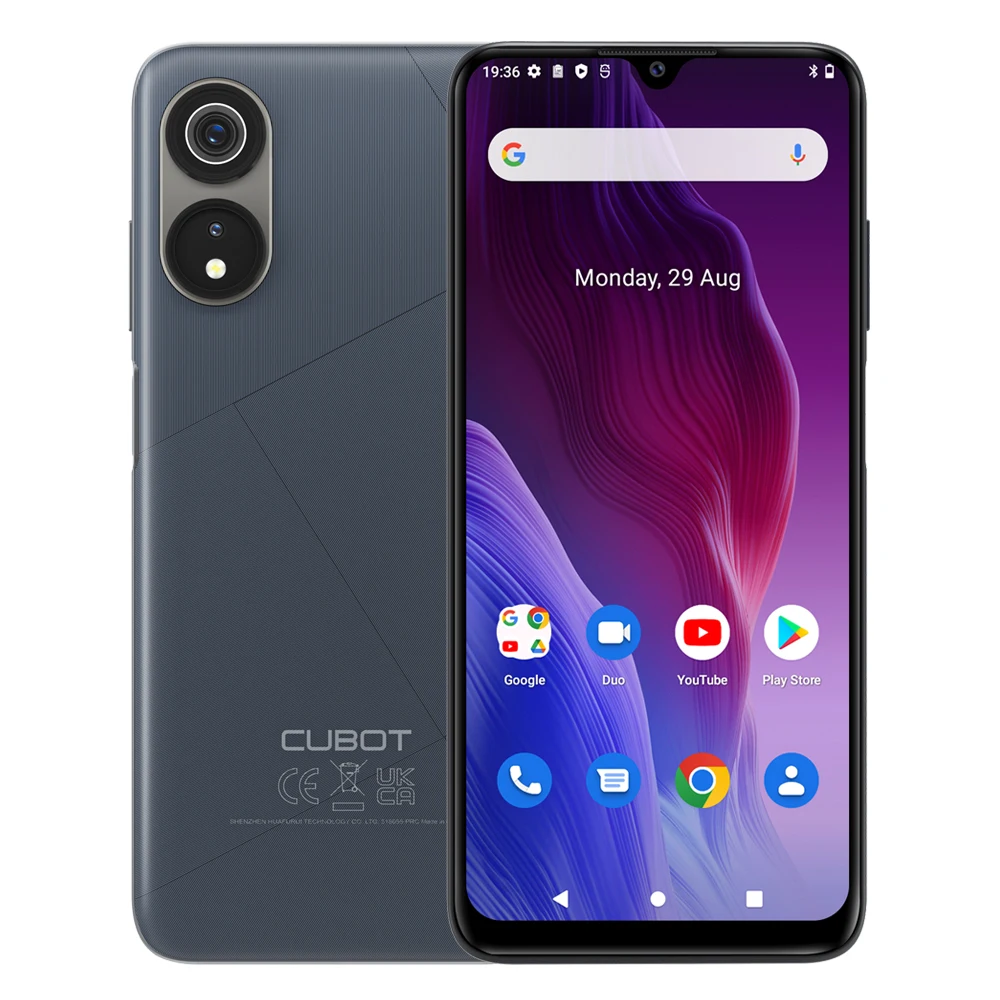 

Cubot P60, Android 12, 6.517 Inch Screen, Octa-Core, 6GB+128GB (256GB Extended), 20MP Camera, 5000mAh, Dual SIM 4G LTE,GPS, OTG