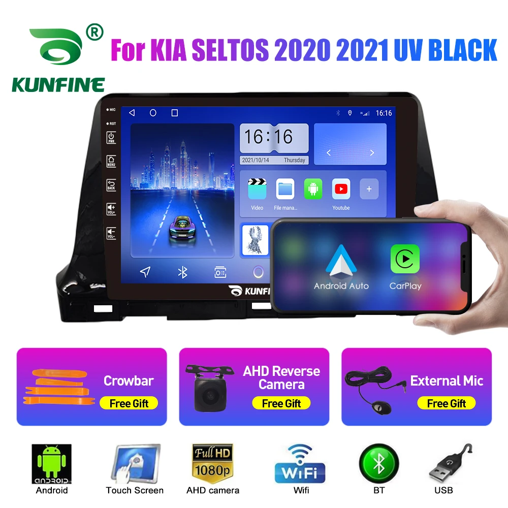 10.33 Inch Car Radio For KIA SELTOS 2020 2021 UV 2Din Android BLACK Car