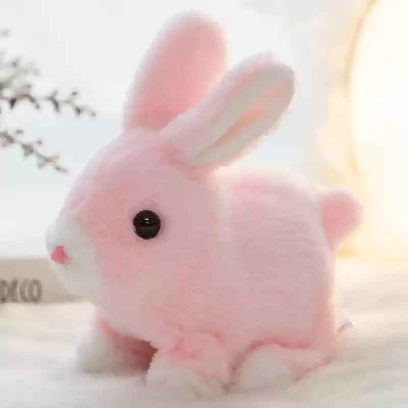 Children Electronic Toys Walking Will Call Electric Plush Simulation Puppy Teddy White Rabbit Bear Baby Girl Boy Birthday Gift 5