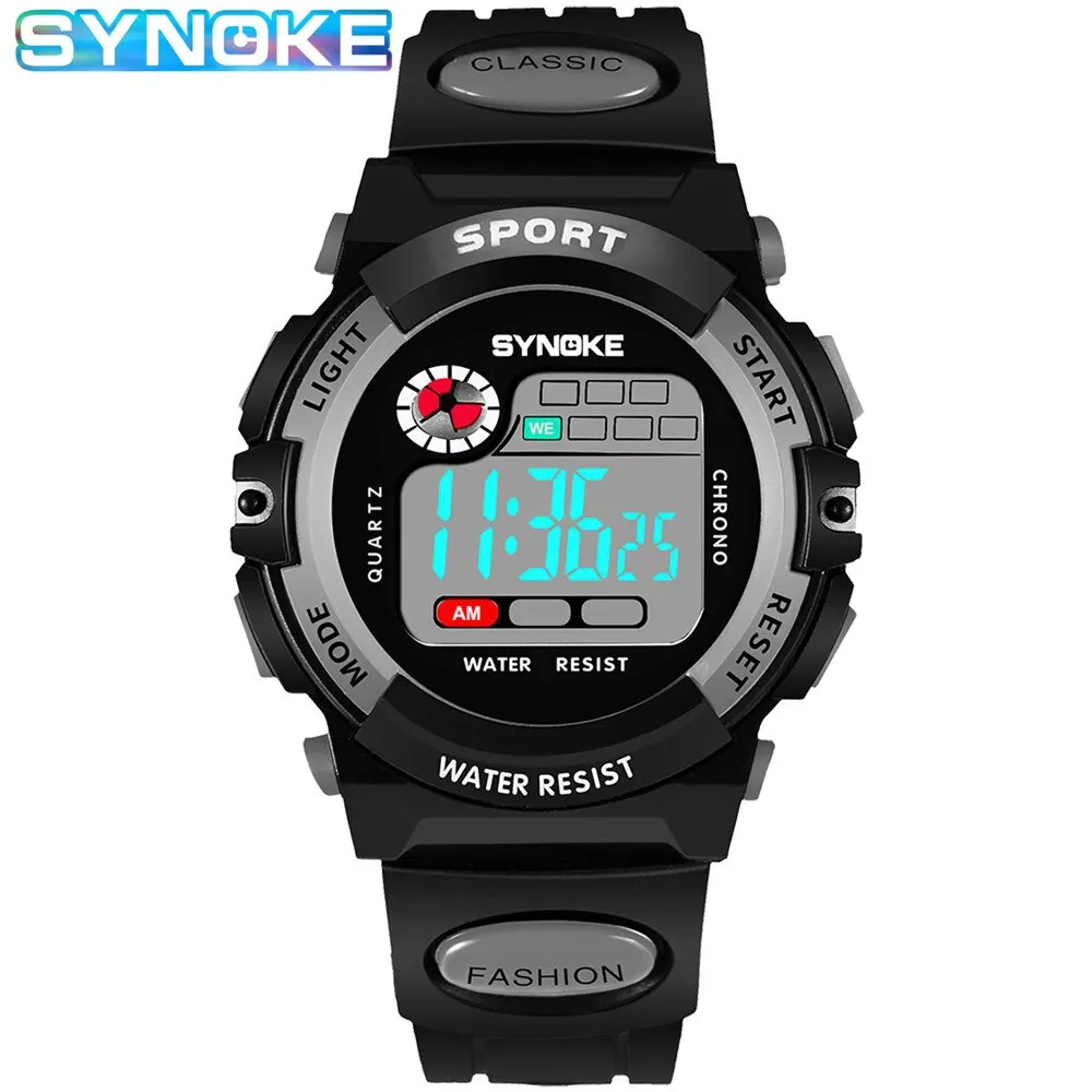 SYNOKEMenSportWatchMultifunctionMilitarySportsWatchWaterproof