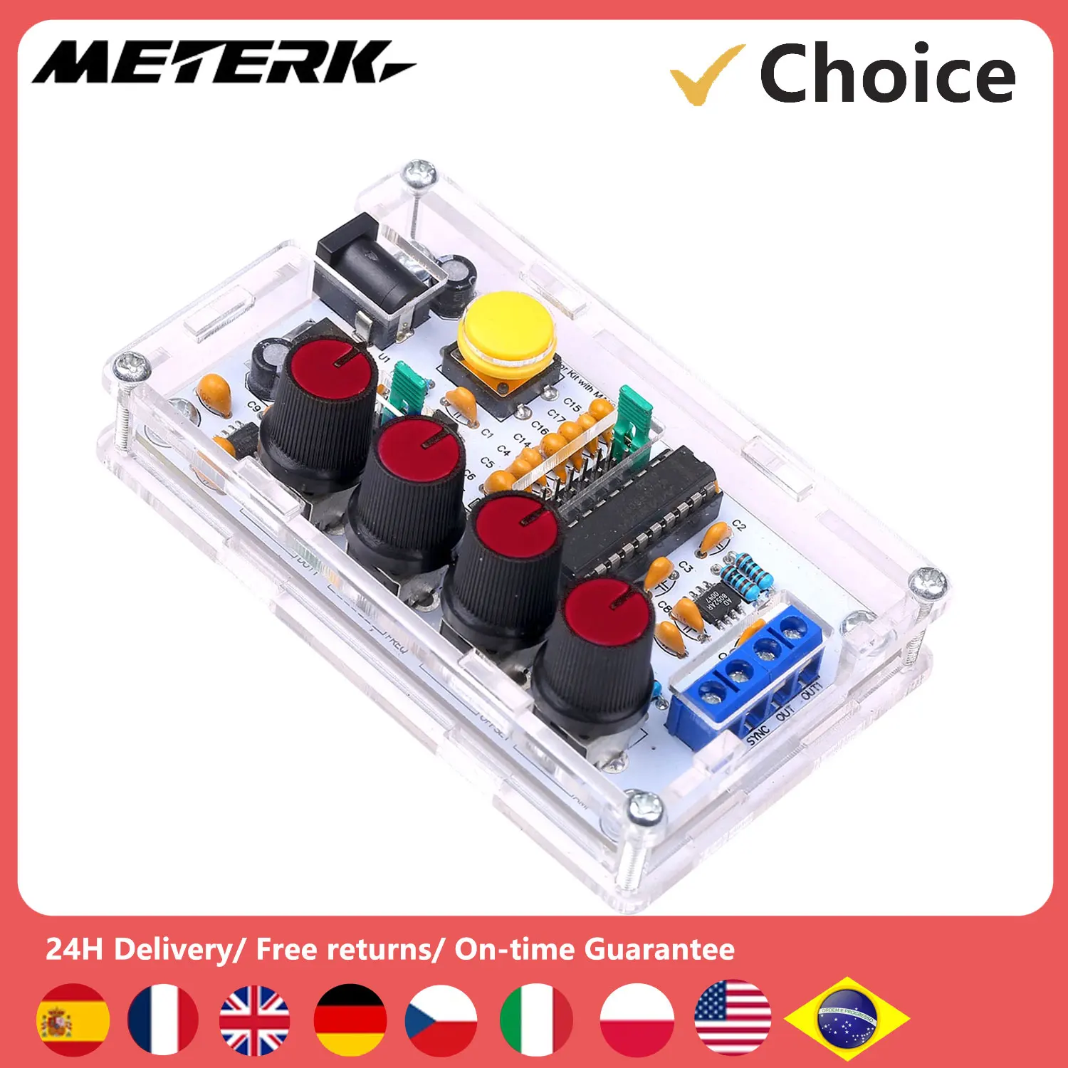 1Hz20MHzMAX038FunctionGeneratorDIYKitSignalGeneratoropamp