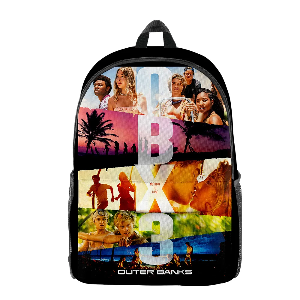 Popular Outer Banks Season 3 Tv Series pupil Bookbag Notebook Backpacks 3D Print Oxford Waterproof Boys/Girls Travel Backpacks