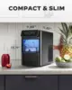 Ice Maker Coutertop Machine Portable Ice Cube Maker,20lbs of Bullet per Day,6 cubes in 6 Mins,Visible Water Level Window 3