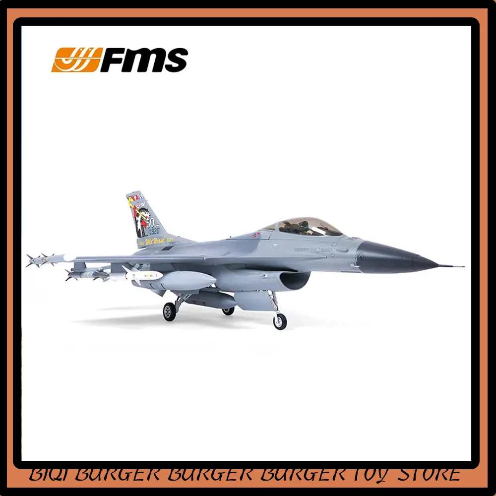 

FMS RC Airplane EDF F-16 PNP Vigilantes Ducted Fan Remote Control EDF Jet Grey Scale Warbird Fighter Model Hobby Aircraft Plane