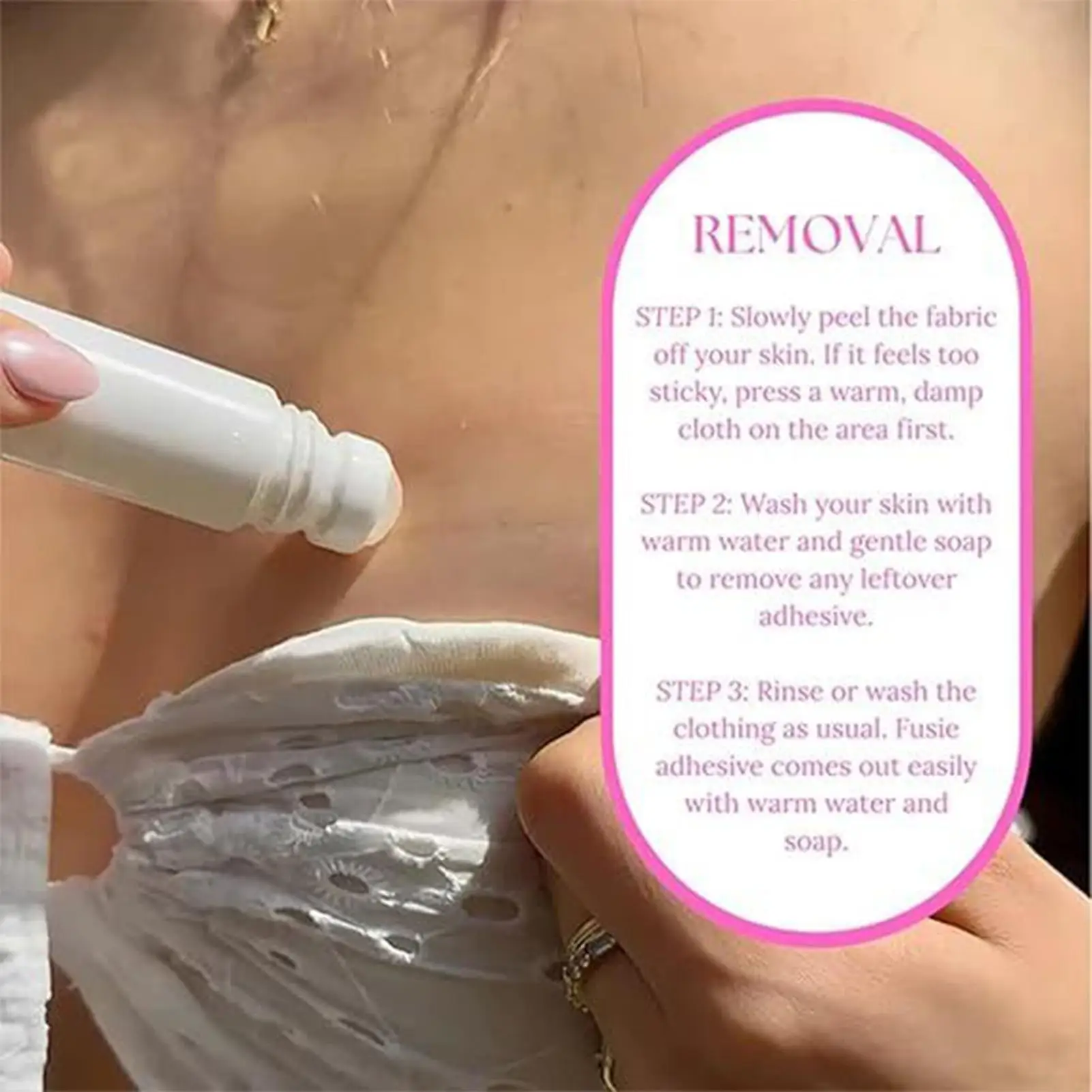 new Anti-Slip Glue Roll On Skin Adhesive For Clothing Dress Body Skin Anti-exposure Bra Non-slip Fixed Protect Girls'Privacy