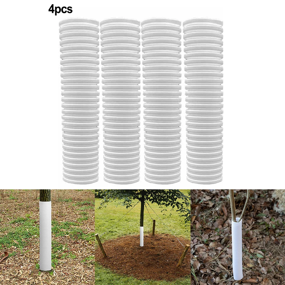 

4PCS Tree Trunk Protectors Plants Protection Guard Flexible Tree Wraps Plant Bark Protective Cover Garden Supplies