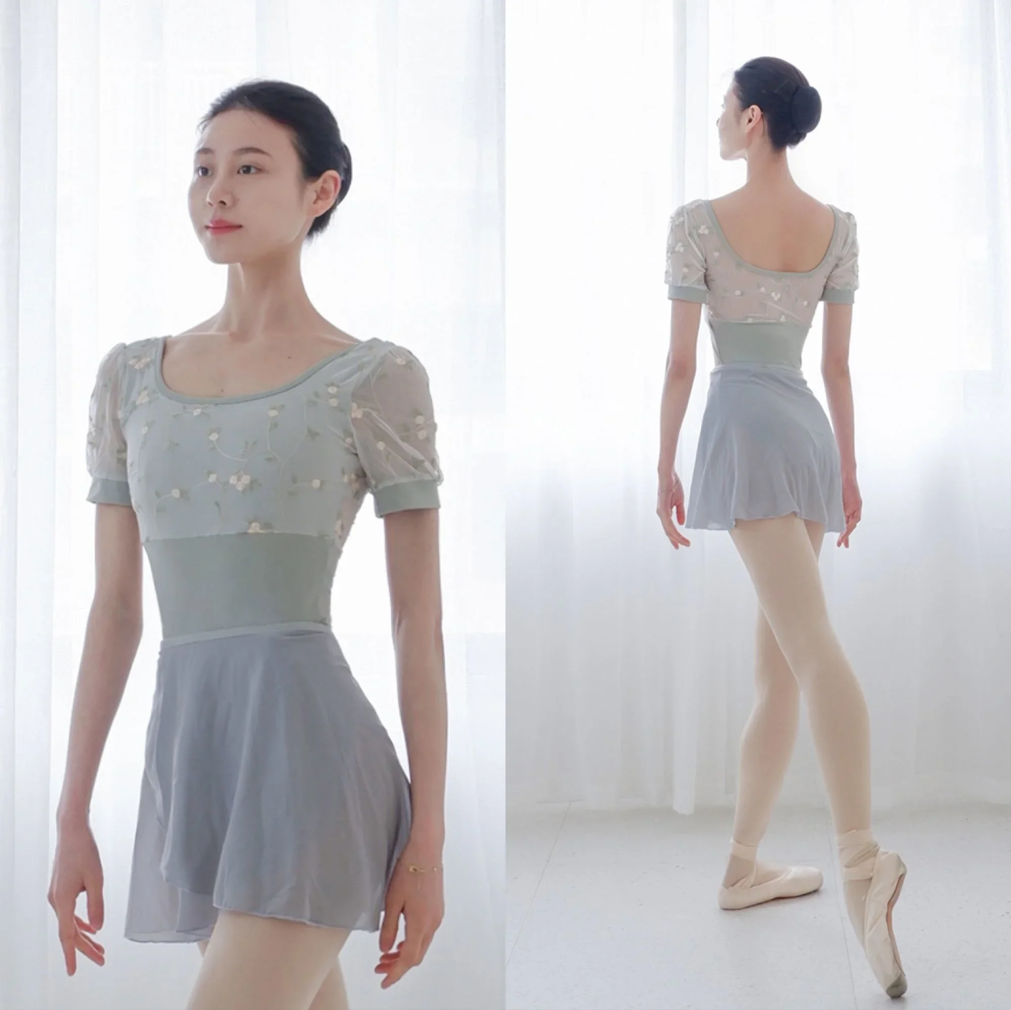 

Ballet Dance Women Short Sleeve Lace Gymnastics Exercise Costume Adult Cheap Ballet Girls Dance Wear