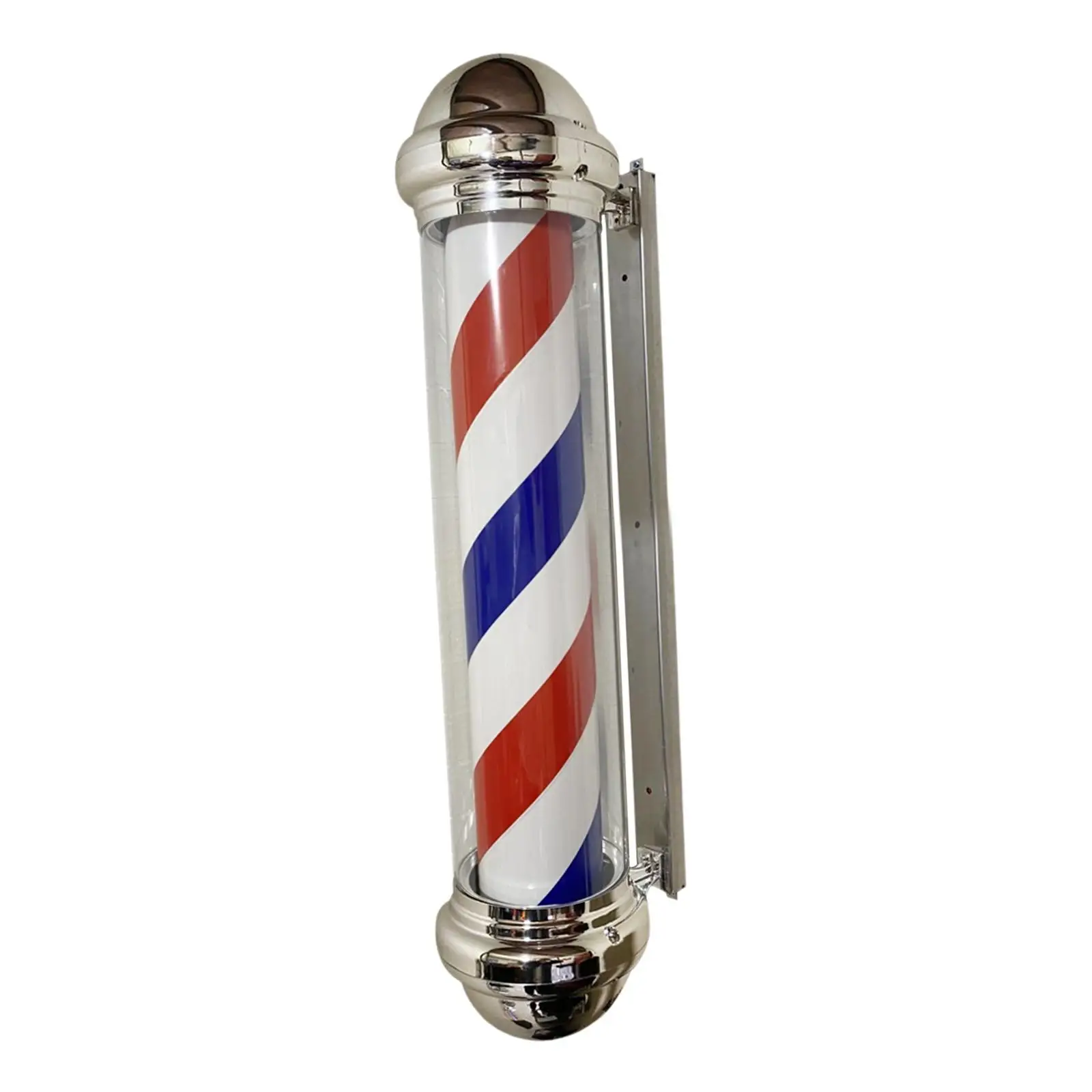 Barber Pole Light Rotating Hair Salon Shop Sign Light Stripes Vintage Style Save Mount LED Lamp for Entrance Street Barber Pole Light Rotating Hair Salon Shop Sign Light Stripes Vintage Style Save Mount LED Lamp for Entrance Street