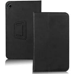 Premium PU Leather Folding Stand Case for TCL TAB 8 4G Android - Sleek and Protective Cover for TCL Tab 8 (8-Inch) (Black)