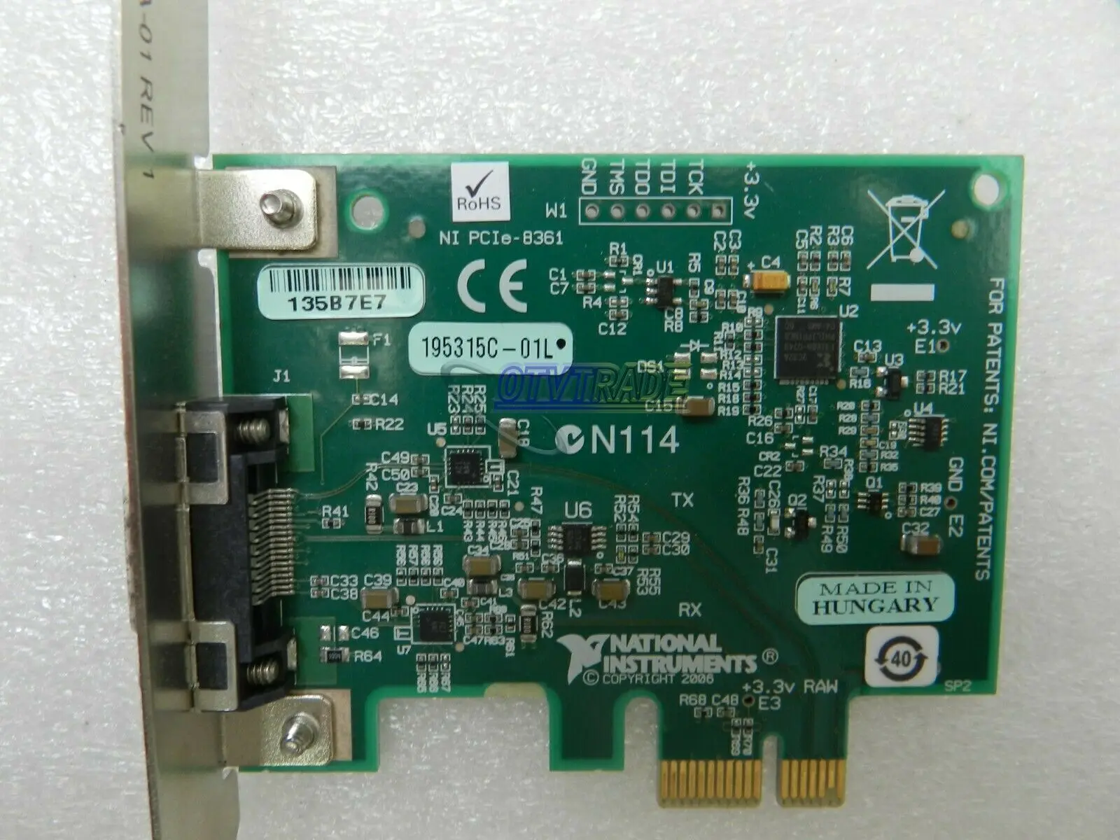 중고 National Instruments NI PCIe-8361 MXI-Express 원격 제어 인터페이스 카드