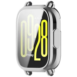 Premium TPU Screen Protector Cover for Smartwatch - Protective Shell for Enhanced Durability (Silver)