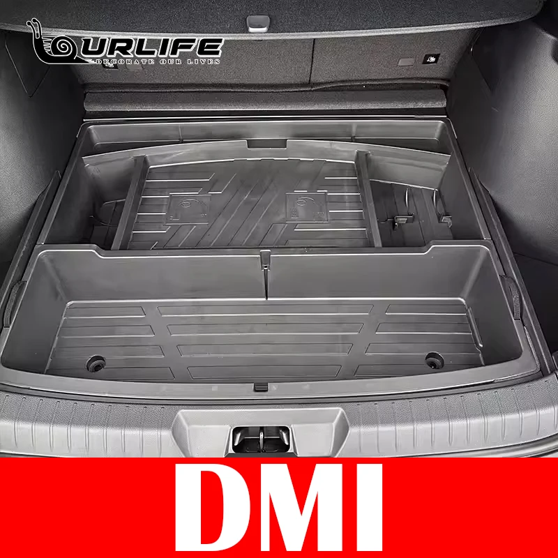 Leren Kofferbakmat Voor BYD Seal U DMi 2024-2025 - Waterdichte Beschermmat Krasbestendig (Audio à Droite)