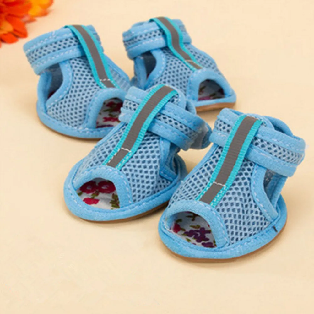 Title 5, Dog Shoes Pet Boots Breathable Soft Mesh Dog Sa...