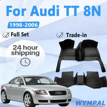 Tappetini Auto per Audi TT 8N MK1 1998 ~ 2006 tappeti protettivi tappeti Auto tappetino in pelle di lusso Set di cuscinetti durevoli accessori per Auto 2005