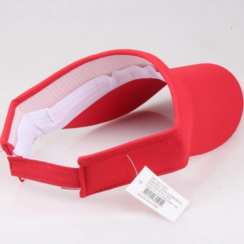 Customized Logo Printed Visors For Men Women Empry Top Hats Ladies Outdoor Sports Tennis Sunhat breathable cap gorra Wholesale 6