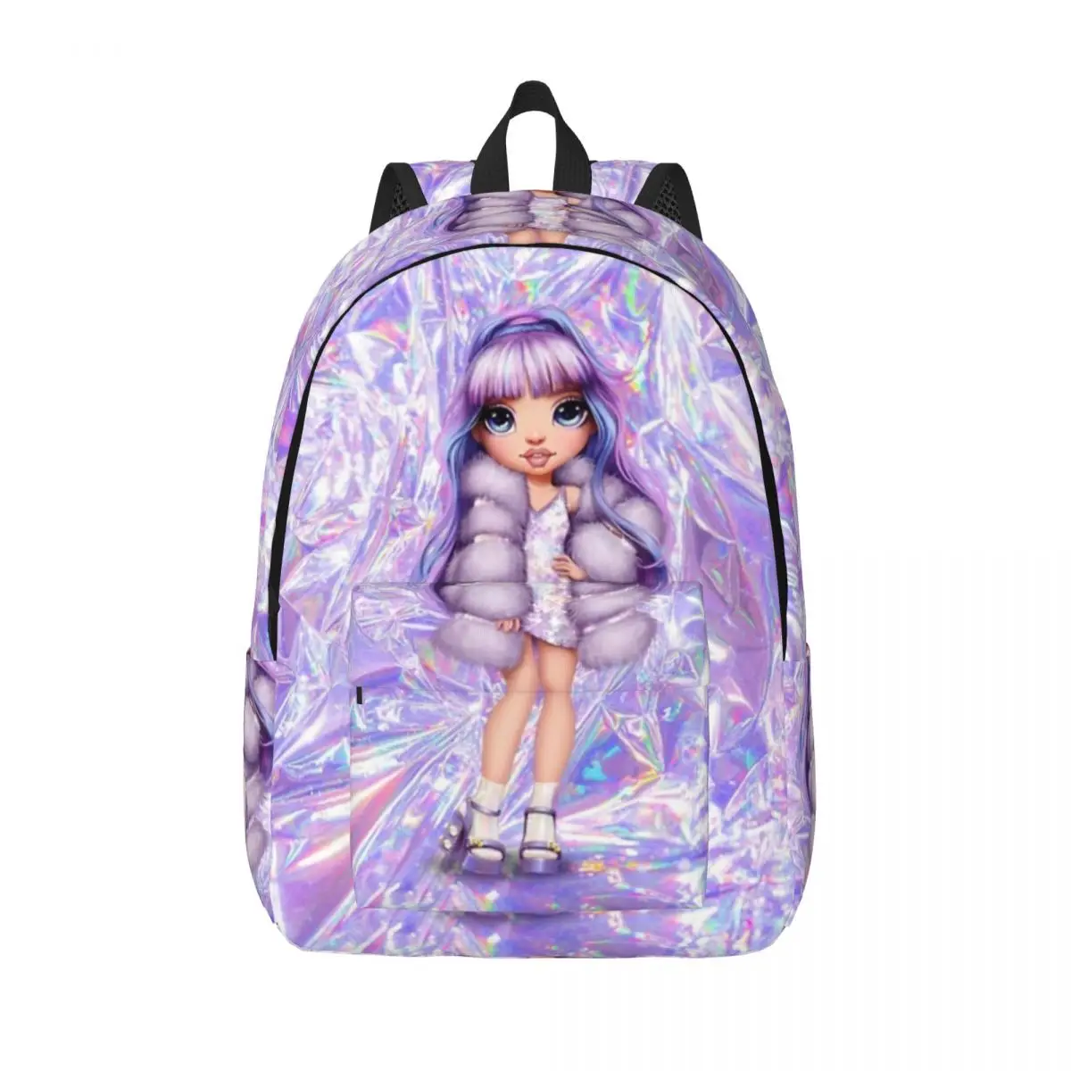 Rainbow High Violet Willow For Teens Student School Bookbag Canvas Daypack Middle High College Outdoor
