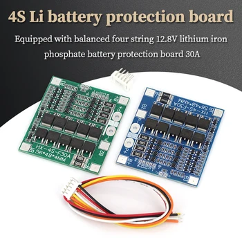 Liudin 4S 14.8V Scheda di protezione della batteria al litio con scheda di protezione della batteria al litio ferro fosfato bilanciato 4S 12.8V 30A