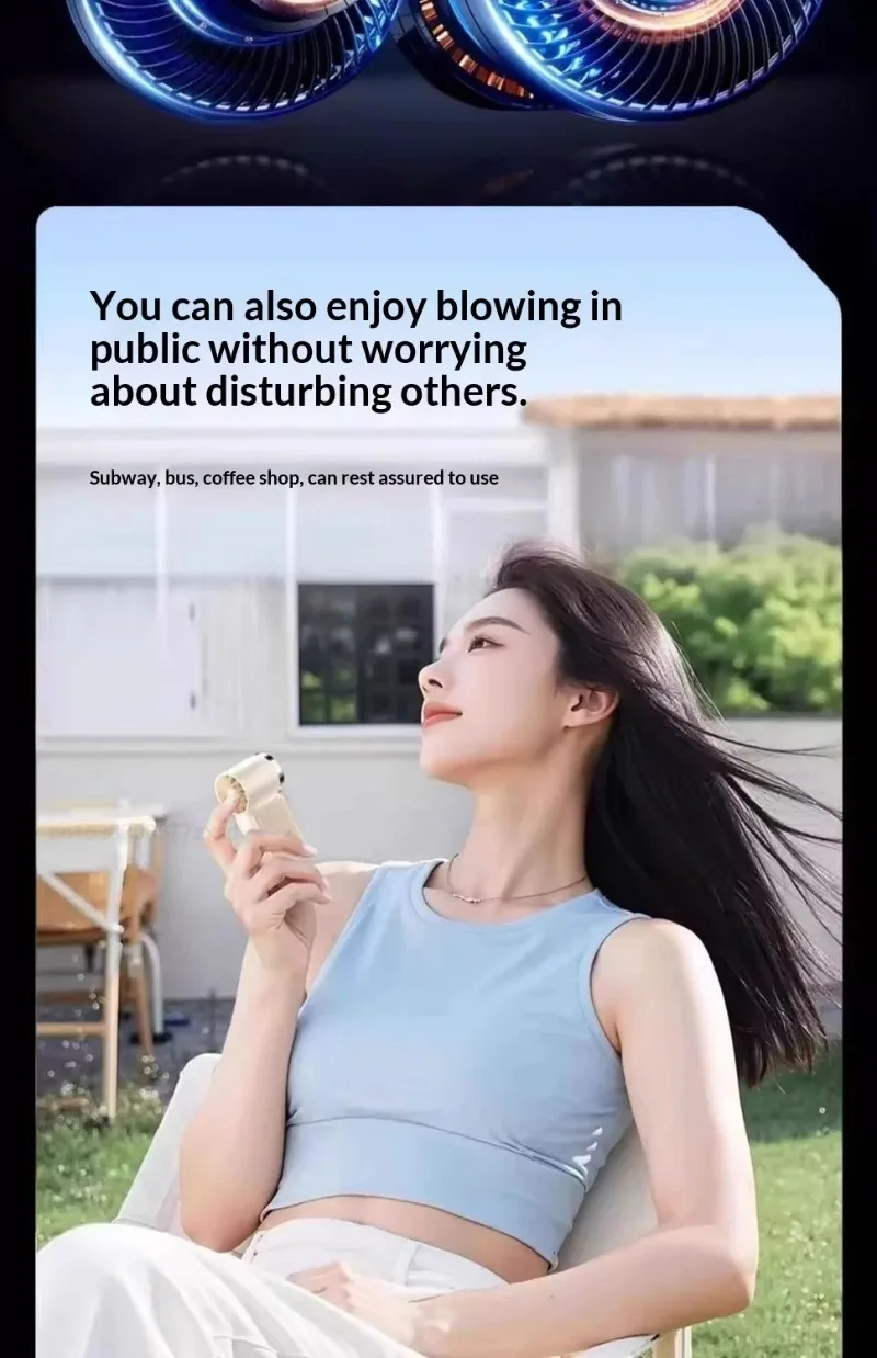 Portable Handheld Mini Fan For Travel Camping And Outdoor Cooling_voghion.com