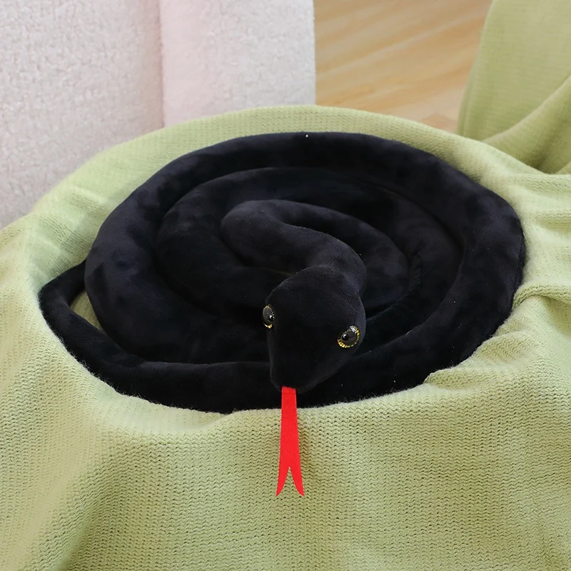 thumbnail image 1 of Peluche de pitón artificial de 100 a 300 cm, serpiente larga, color amarillo, naranja y verde, para decorar la casa, decoraciones navideñas, 1 of 5