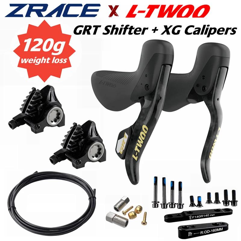LTWOO GRT Disc 1x12s Gravel Hydraulic Disc Shifter + ZRACE XG Flat