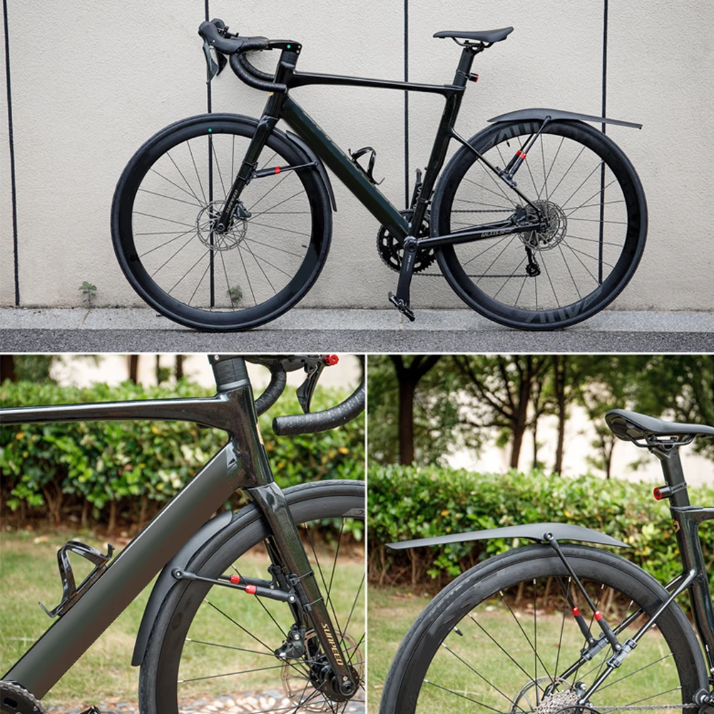Bicycle Mudguard Adjustable Bicycle Wings Quick Release Gravel Road Bike Mudguard Universal Mudguard Bicycle Protector Accessory