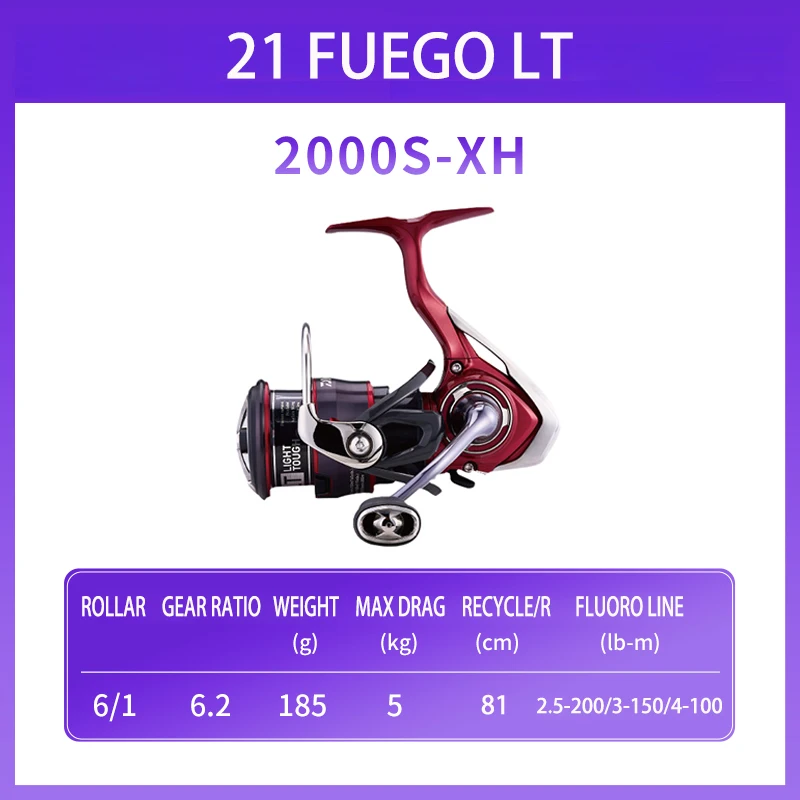 オリジナル2021ダイワfuego cs lt海水スピニングリール1000 2000