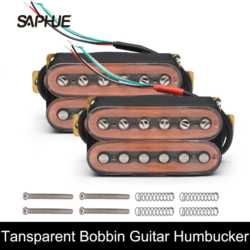 Chitarra Elettrica Humbucker Pickup Coil Splitting Dual Coil Pickup 4 Cavo Di Condotta N-7.5K/B-15K Uscita Trasparente