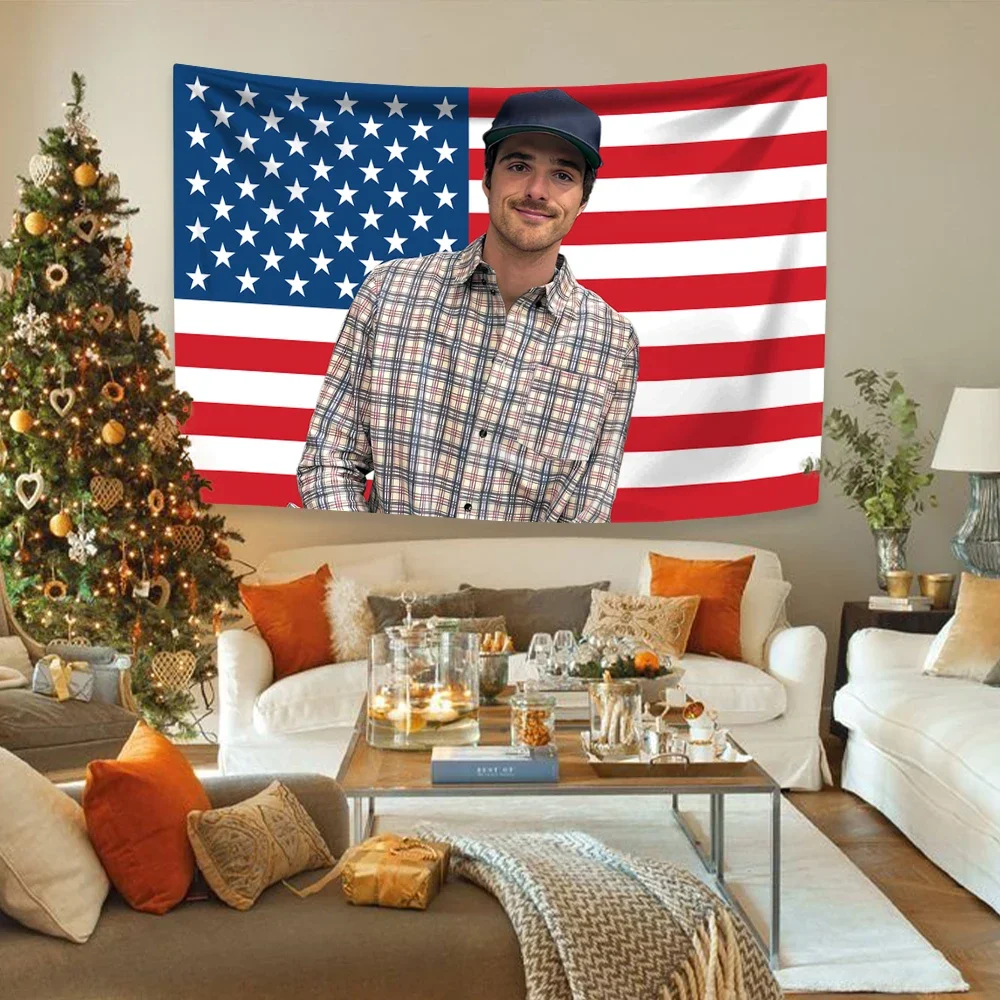 Description Picture 4 of itemXxDeco Jacob Elordis America Flag Tapestry Multipurpose Room Decorating Bedroom Background Cloth Sofa Blanket Christmas Gift