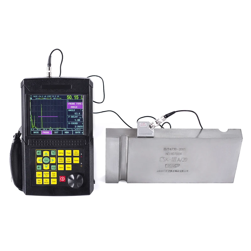 Leeb510 Ultrasonic Flaw Detector Testing Gauge Equipment with Automatic Calibration Probe DAC AVG Scanning Range 0-6000mm