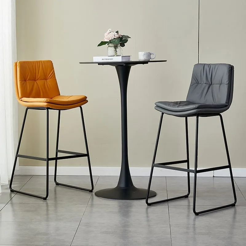 Nordic Luxury Bar Chairs Household High Stools Modern And Minimalist Bar Chairs Backrest Internet Famous Front Desk Chair