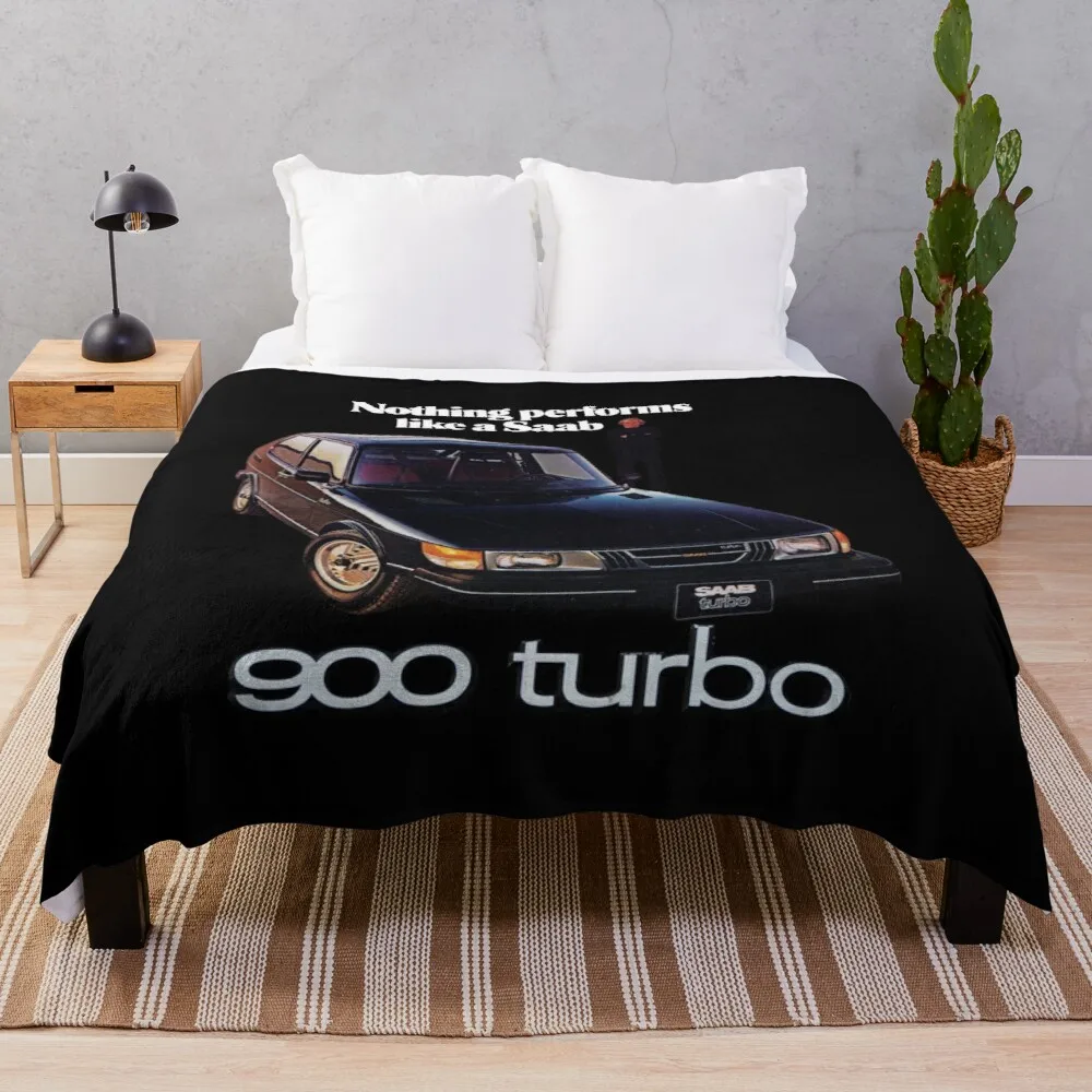 

SAAB 900 TURBO Throw Blanket Sofa Quilt