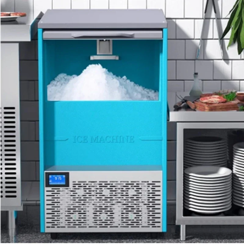 New Snowflake Ice Machine Commercial Automatic Particle Laboratory Seafood Chafing Dish Sashimi Ice Plate Crusher