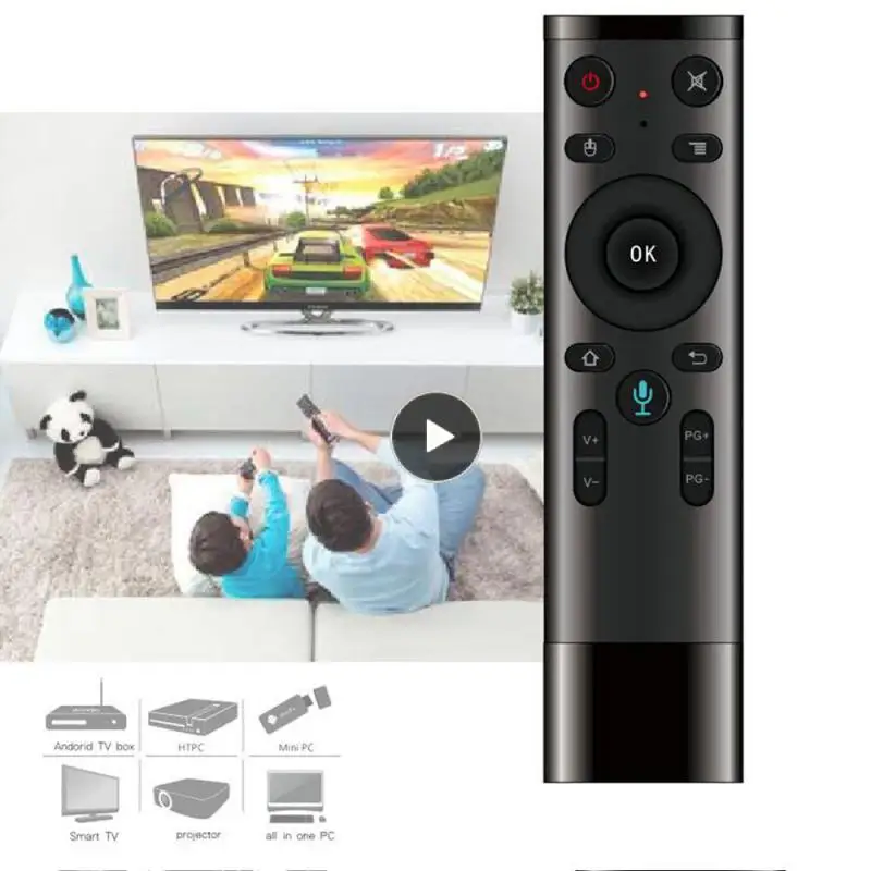 Telecomando Vocale Universale Compatibile Con Tv Led Qled 4K 8K Uhd Hdr Smart Tv