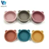 Baby Silicone Feeding Bowl with Suction Cups Children's Waterproof Suction Tableware Bowl Kids Bear Shape Silicone Bowl BPA Free 1