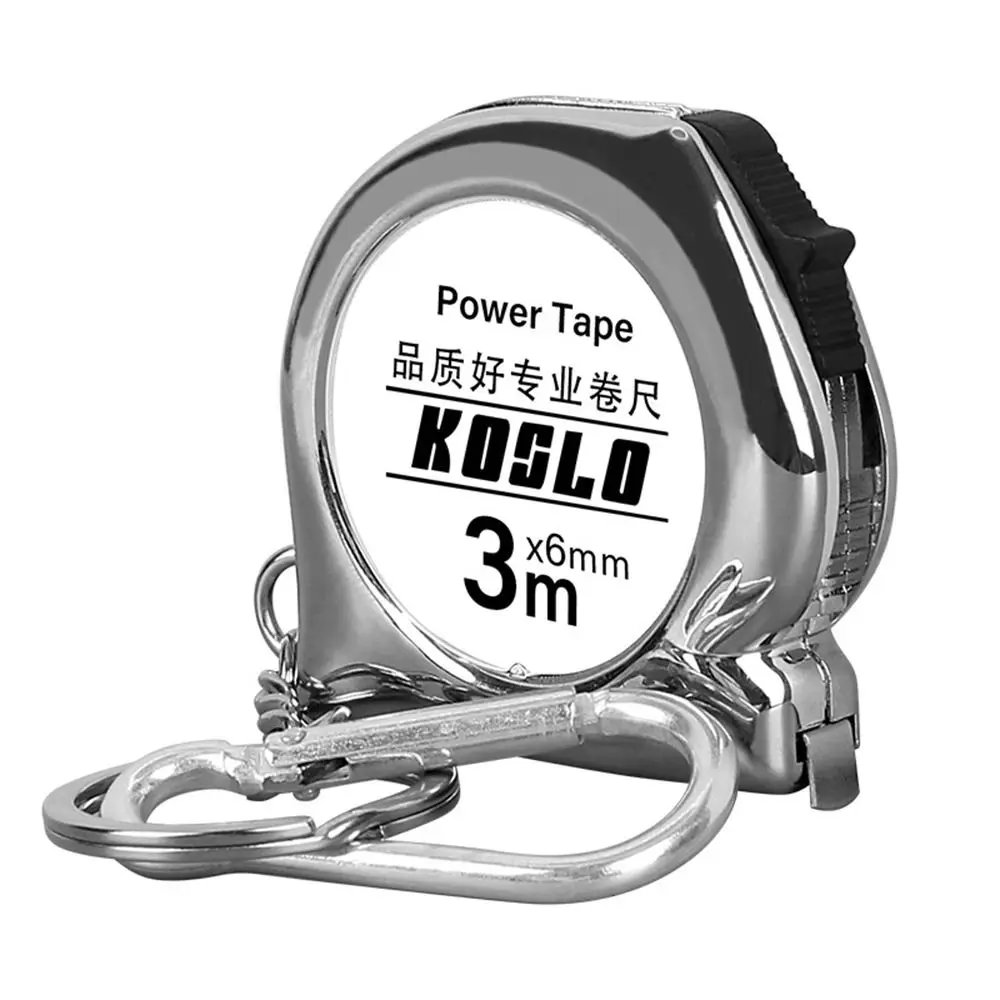 3m Retractable Keychain Tape Measure 50*50*12mm Delicate Small Measuring Tools Home Gauging Tools Gift Ruler With Keyring tape measure measuring tape measuring ruler