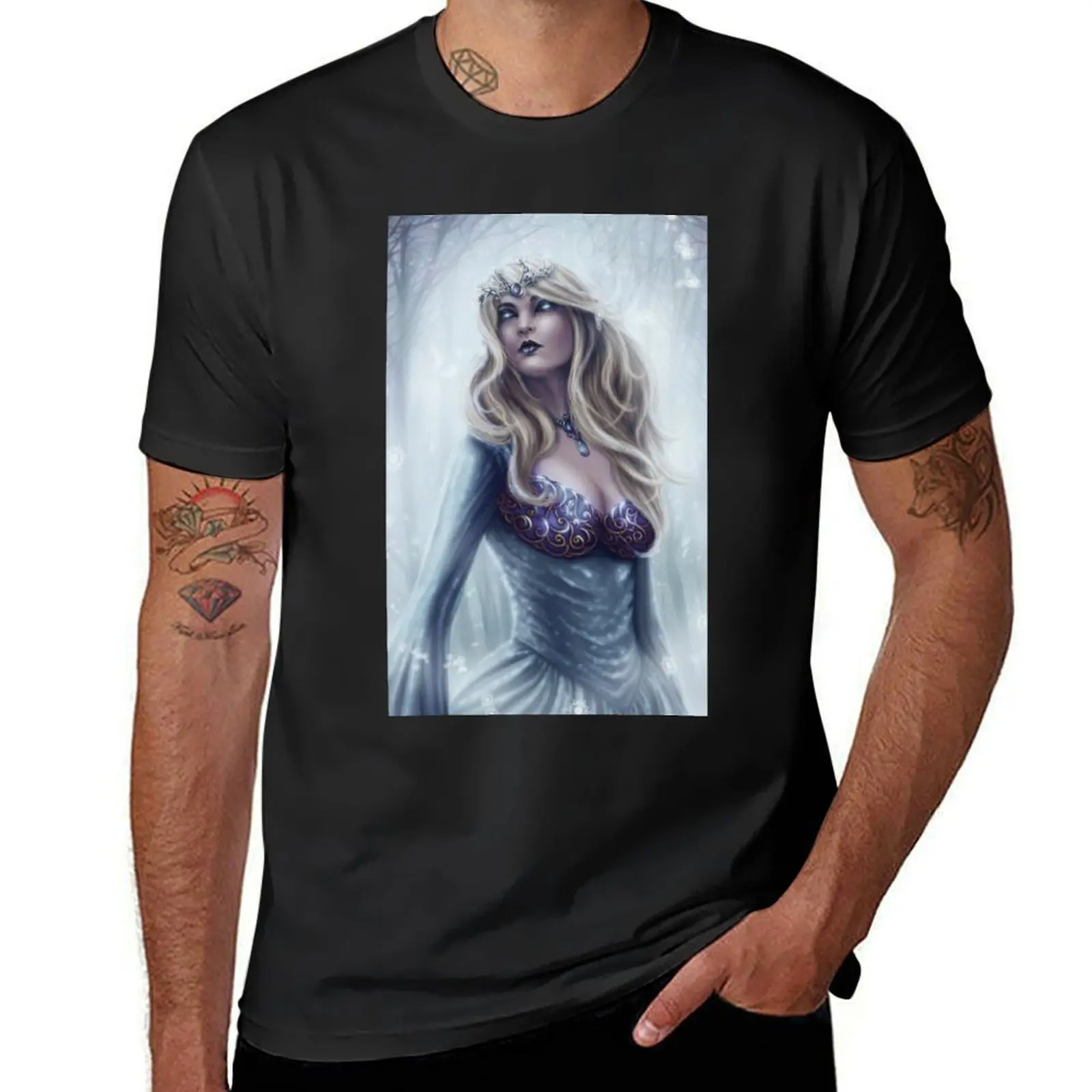 

Winter Queen - Fantasy Winter Goddess T-Shirt sublime vintage t shirts for men graphic