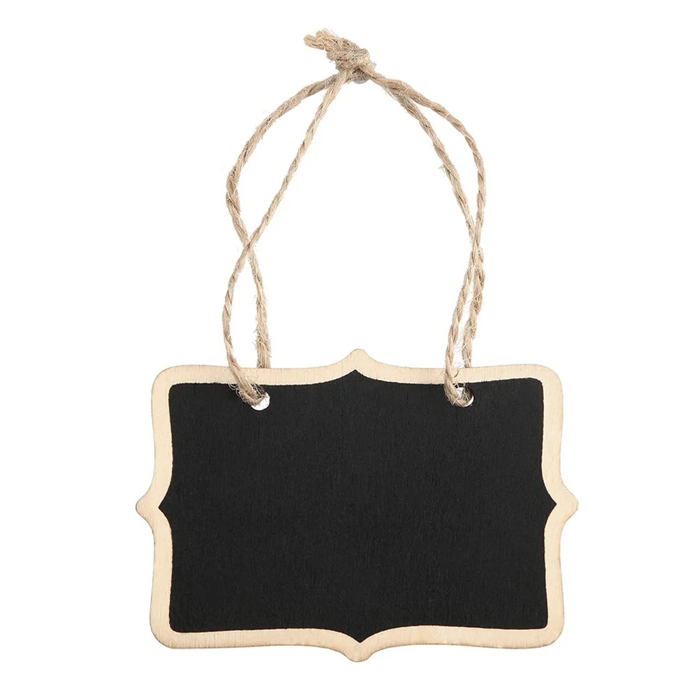 Chalkboard Hanging Wooden Chalkboard Signs Mini Wood Labels Rectangle Durable to use Safe and Durable