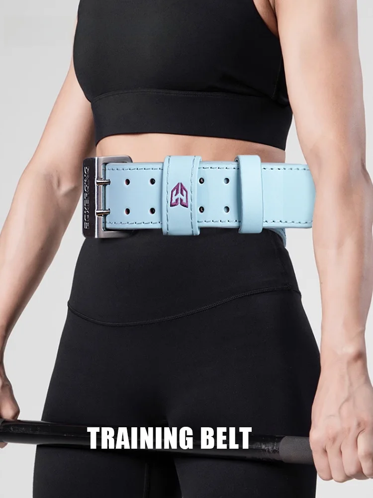 프로페셔널 피트니스 가죽 허리벨트 여성용 요추 보호 스쿼트 데드리프트 웨이트 리프팅 근력 운동 기구 트레이닝 장비